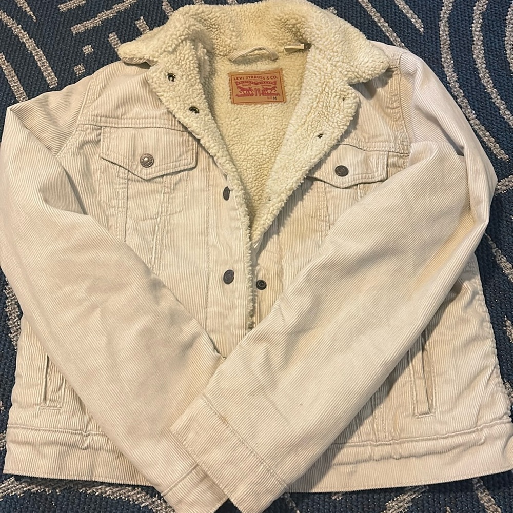 Levi corduroy jacket with Sherpa lining